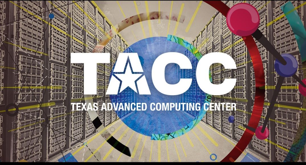 Server-side form submission log showing IP address 129.222.253.12 associated with Texas Advanced Computing Center at the University of Texas at Austin