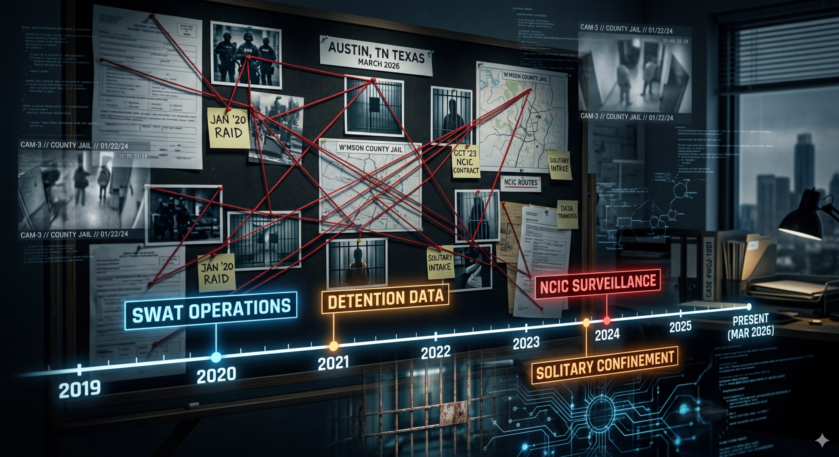 Williamson County Jail Surveillance: Timeline & Detention